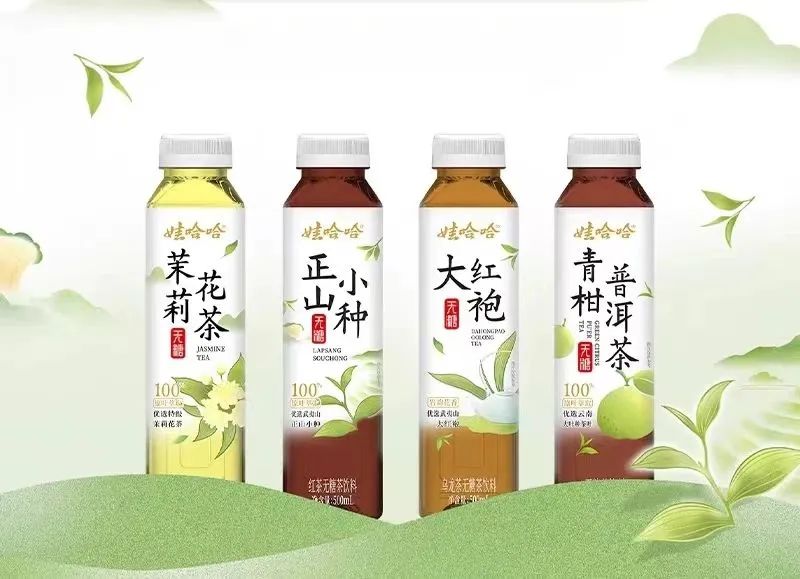 娃哈哈推出四款无糖茶新品