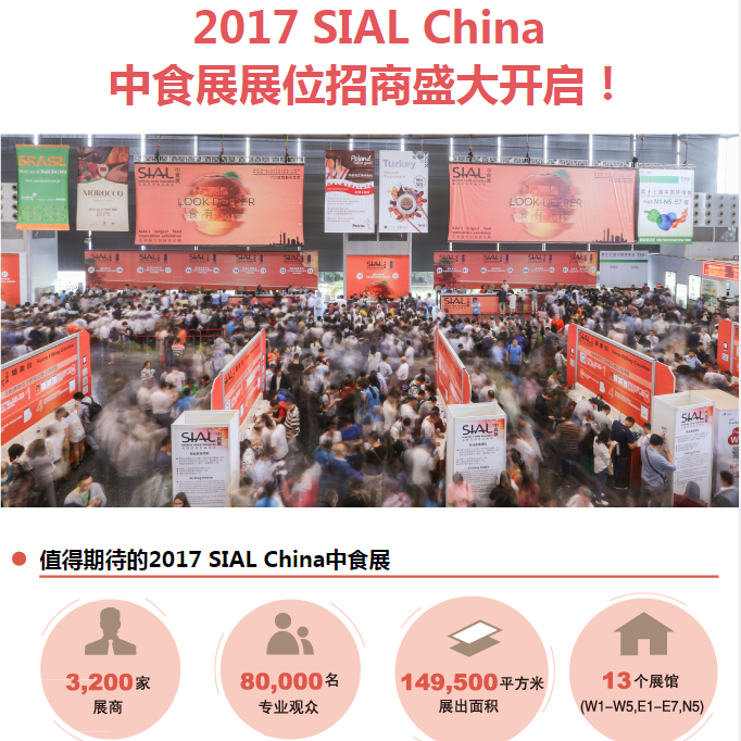 2017 SIAL China 中食展展位招商盛大开启！